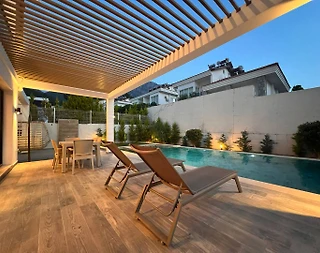 Fethiye Ölüdeniz'de Geniş Ailelere Uygun, Özel Havuzlu, Estetik Villa - 5