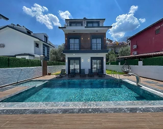 Fethiye Ölüdeniz'de Kalabalık Aileler için Uygun, Özel Havuzlu, Modern Villa - 3