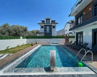 Fethiye Ölüdeniz'de Kalabalık Aileler için Uygun, Özel Havuzlu, Modern Villa - 4