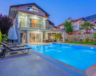 Fethiye Ölüdeniz'de Modern Mimarili, Özel Havuzlu, 4+1 Villa - 1