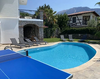 Fethiye Ölüdeniz'de Kalabalık Ailelere Uygun, Özel Havuzlu, Şık Villa - 4