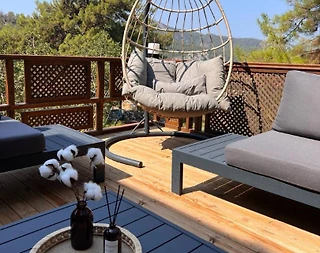 Marmaris Orhaniye'de Doğayla İç İçe, Jakuzili, 2+1 Villa - 4