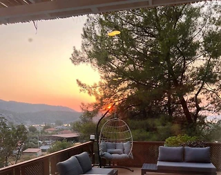 Marmaris Orhaniye'de Doğayla İç İçe, Jakuzili, 2+1 Villa - 1