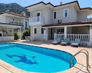 Ortaca Dalyan'da Geniş Aileler için İdeal, Özel Havuzlu, 4+1 Villa - 1
