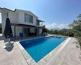 Ortaca Gökbel'de Geniş Alanlara Sahip, Özel Havuzlu, 5+1 Villa - 2