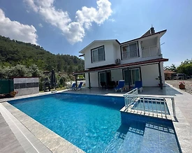 Ortaca Gökbel'de Geniş Alanlara Sahip, Özel Havuzlu, 5+1 Villa - 3