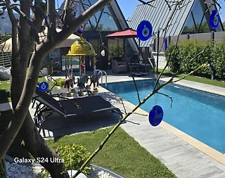 Ortaca Yeşilyurt'da Yemyeşil Bahçeli, Özel Havuzlu, 2+1 Bungalov - 1