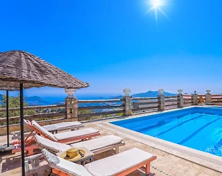 Kaş İslamlar'da Göz Alıcı Manzaralı, Özel Havuzlu, 3+1 Villa - 3