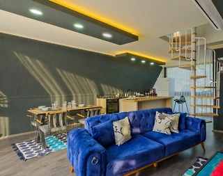 Seydikemer Kayadibi'nde Sakin Konumda, Özel Havuzlu, Kiralık Bungalov - 5