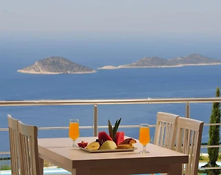 Kaş Kalkan'da Enfes Deniz Manzaralı, Özel Havuzlu, 6 Kişilik Villa - 5