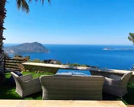 Kaş Kalkan'da Enfes Deniz Manzaralı, Özel Havuzlu, 6 Kişilik Villa - 2