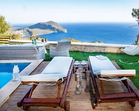 Kaş Kalkan'da Enfes Deniz Manzaralı, Özel Havuzlu, 6 Kişilik Villa - 3