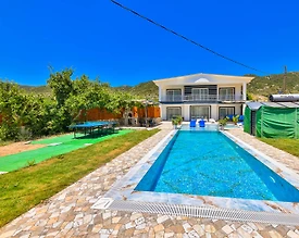 Kaş Sarıbelen'de Ferah Bahçe İçerisinde, Özel Havuzlu, Modern Villa - 2