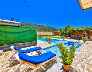 Kaş Sarıbelen'de Ferah Bahçe İçerisinde, Özel Havuzlu, Modern Villa - 4