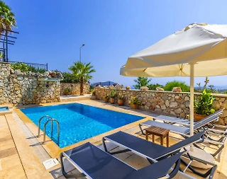 Kaş Kalkan'da Doğayla Baş Başa, Özel Havuzlu, 8 Kişilik Villa - 4