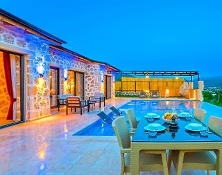 Kaş Sarıbelen'de Enfes Doğada, Özel Havuzlu, Konforlu Villa - 5