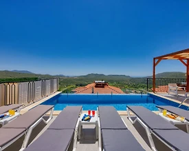 Kaş Çukurbağ'da Enfes Doğa Manzaralı, Özel Havuzlu, Kiralık Villa - 2