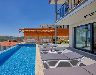 Kaş Çukurbağ'da Enfes Doğa Manzaralı, Özel Havuzlu, Kiralık Villa - 5