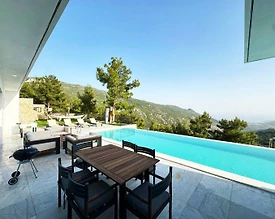 Kaş İslamlar'da Muhteşem Manzaralı, Jakuzili, Kiralık Balayı Villası - 2