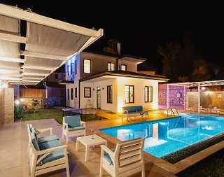 Kaş Patara'da Doğa İçerisinde, Yetişkin ve Çocuk Havuzlu, Kiralık Villa - 4