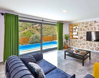 Kaş Gelemiş'te Geniş Bahçe İçerisinde, Özel Havuzlu, Konforlu Villa - 4