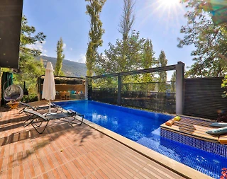 Kaş İslamlar'da Muhteşem Doğada, Özel Havuzlu, Konforlu Balayı Villası - 4