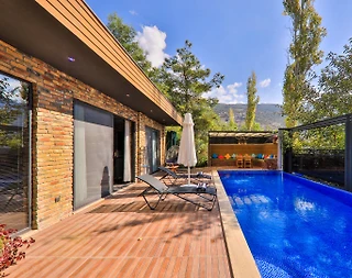 Kaş İslamlar'da Muhteşem Doğada, Özel Havuzlu, Konforlu Balayı Villası - 3