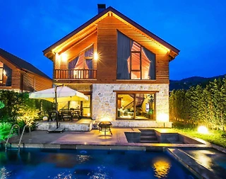 Sakarya Sapanca'da Doğanın Kucağında, Isıtmalı Özel Havuzlu, Taş Villa - 1
