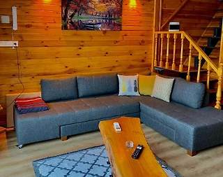 Sapanca Akçay'da Ahşap Tasarımlı, Isıtmalı Havuzlu, Jakuzili Bungalov - 4