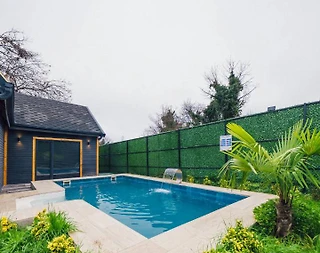 Sapanca Çayiçi'nde Minimalist Tasarımlı, Özel Havuzlu, 2+1 Bungalov - 2