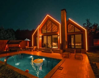 Sapanca Güldibi'nde Doğa İçerisinde, Isıtmalı Havuzlu, Şık Bungalov - 1