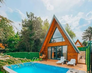 Sapanca Güldibi'nde Doğayla İç İçe, Özel Havuzlu, 2+1 Bungalov - 1
