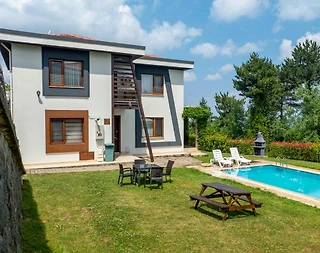 Sapanca Güldibi'nde Yeşillikler İçerisinde, Özel Havuzlu, Modern Villa - 5
