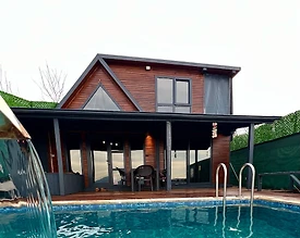 Sapanca Hacımercan'da Göl Manzaralı, Isıtmalı Havuzlu, Kiralık Bungalov - 3