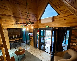 Sapanca Hacımercan'da Göl Manzaralı, Isıtmalı Havuzlu, Kiralık Bungalov - 5