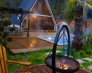 İstanbuldere'de Muhteşem Doğada, Özel Havuzlu, Modern Bungalov - 2