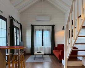 Sapanca Kırkpınar'da Minimalist Tasarımlı, Isıtmalı Havuzlu, 1+1 Tiny House - 3
