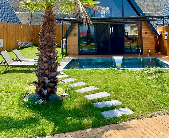 Sapanca Kurtköy'de Doğa İçerisinde, Özel Havuzlu, 2+1 Bungalov - 1