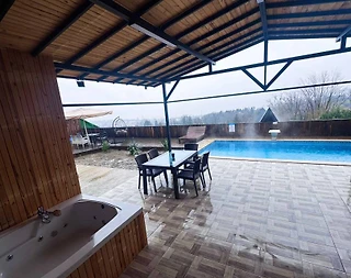 Sapanca Kuruçeşme'de Enfes Göl Manzaralı, Özel Havuzlu, Kiralık Bungalov - 4