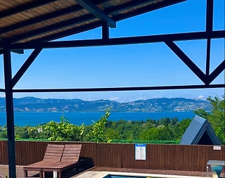 Sapanca Kuruçeşme'de Enfes Göl Manzaralı, Özel Havuzlu, Kiralık Bungalov - 5