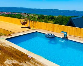 Sapanca Kuruçeşme'de Enfes Göl Manzaralı, Özel Havuzlu, Kiralık Bungalov - 2