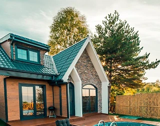 Sapanca Kuruçeşme'de Modern Mimarili , Özel Havuzlu, Kiralık Bungalov - 1