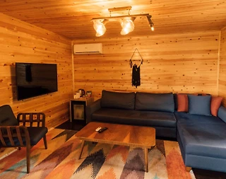 Nailiye'da Muhteşem Doğada, Isıtmalı Özel Havuzlu, Konforlu Bungalov - 4