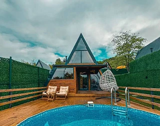 Sapanca Nailiye'de Minimalist Tasarımlı, Özel Havuzlu, 2+1 Bungalov - 2