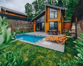 Sapanca Nailiye'de Sakin Konumda, Özel Havuzlu, 2+1 Bungalov - 2