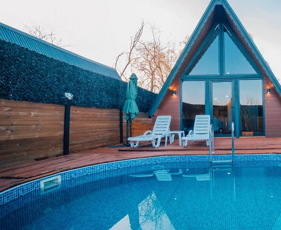 Sapanca'da Yemyeşil Bahçeli, Isıtmalı Havuzlu, Modern Bungalov - 1