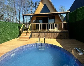 Sapanca Ünlüce'de Huzurlu Doğada, Isıtmalı Havuzlu, Şık Bungalov - 5