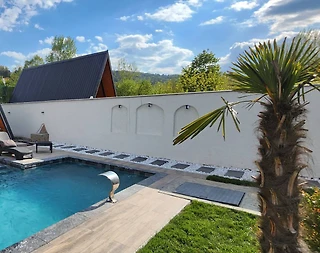 Sapanca Kuruçeşme'de Sakin Konumda, Isıtmalı Havuzlu, Modern Bungalov - 3