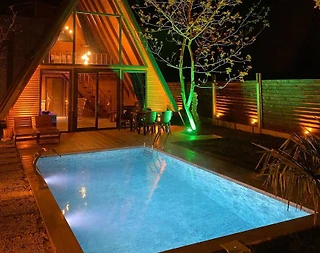 Sapanca'da Muhteşem Doğa İçerisinde, Özel Havuzlu, Modern Bungalov - 1