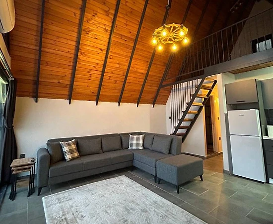 Sapanca'da Panoramik Göl Manzaralı, Özel Havuzlu, Konforlu Bungalov - 1